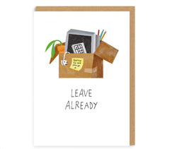 Ohh Deer - Leave Already Goodbye Card