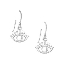 Vurchoo Silver Eye Drop Studs - Turkey