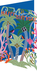 Roger La Borde Lasercut Forest Birthday Card