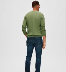 Selected Homme - Vineyard Green Long Sleeve Knitted Jumper