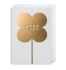 Lagom Design Gold Good Luck Card
