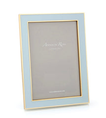 Addison Ross Powder Blue Enamel & Gold Frame