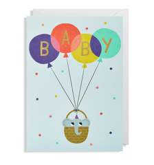 Lagom Design Elephant New Baby Card