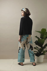 One Hundred Stars Lounge Wear Pants - Stork Sky