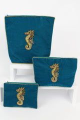 My Doris Gold Seahorse Purse - Medium