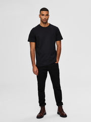 Selected Homme Norman O-Neck Tee - Black