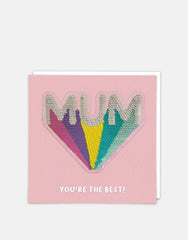 Mum Sequin Card - Redback Cards