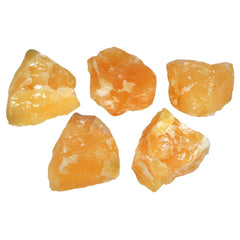 Lotus & Lapis Orange Calcite Rough