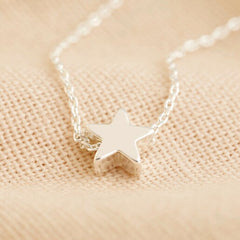 Lisa Angel Silver Star Charm Necklace