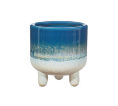 Sass & Belle Mojave Glaze Blue Mini Planter