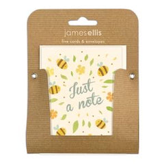 James Ellis Just a Note Bees Notecards (Pack of 5)