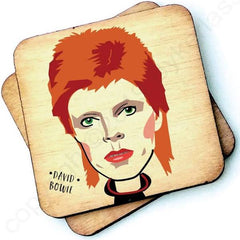 Wot Ma Like David Bowie Wooden Coaster