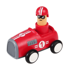 Rex - Push Down Action Red Racing Car