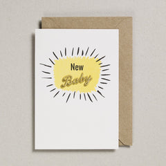 Petra Boase New Baby Embroidered Word Card
