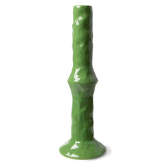 HKliving Medium Ceramic Candle Holder - Fern Green