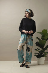 One Hundred Stars Lounge Wear Pants - Stork Sky