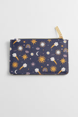Estella Bartlett Card Purse - Charley Clements Navy with prints