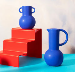 Sass & Belle Small Deep Blue Amphora Vase