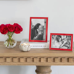 Addison Ross Red Enamel And Silver Frame