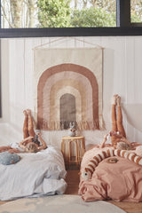 OYOY Follow The Rainbow Wall Rug - Choko