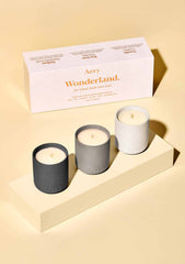 Aery Wonderland Set of Three Votive Candles