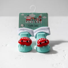 Little Red Bus All Aboard Rattle Socks