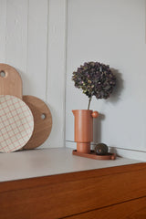 OYOY Living Bamboo Grid Tray - Large / Cherry Red