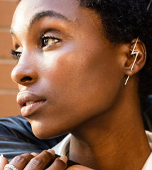 Scream Pretty - Gold Plated Lightning Bolt Ear Crawler