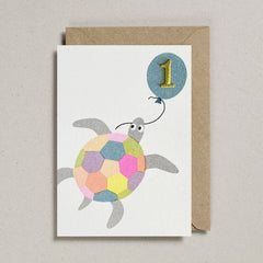 Petra Boase Age 1 Riso Pets Card - Turtle