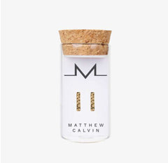 Matthew Calvin Textured Bar Earrings