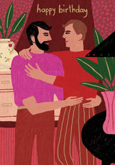 Roger La Borde Male Couple Card