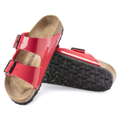 Birkenstock Arizona Patent Cherry Narrow Fit Sandals