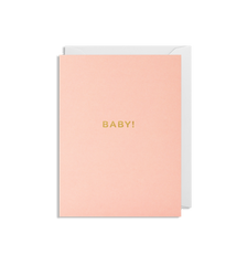 Lagom Design Baby Card - Pink