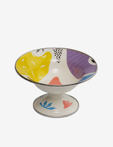 Kapka Flashback Footed Small Enamel Fruit Plate