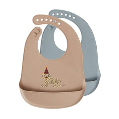 OYOY Mini Leopard Bib - Set Of 2