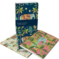 Roger La Borde Elephant Pocket Notebook 3 x Set