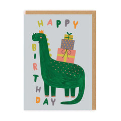 Ohh Deer Dinosaur Birthday Card