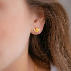Enamel Copenhagen Stud Soleil - Clementine