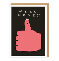 Ohh Deer - Well Done Thumbs Up Greeting Card