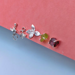 Vurchoo Silver Honeycomb Studs - United Kingdom