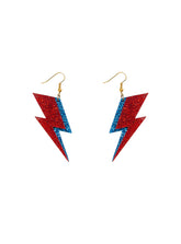 Tatty Devine - Aladdin Sane Bolt Glitter Earrings