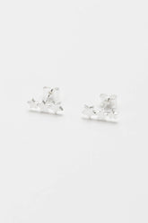 Estella Bartlett Star Climber Earrings Silver Plated