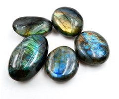 Lotus & Lapis Labradorite Amulet