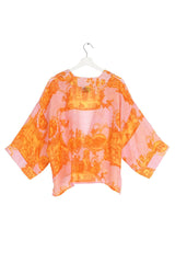 One Hundred Stars Roman Column Orange Kimono