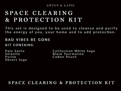 Lotus & Lapis Space Clearing and Protection Kit