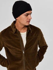 Selected Homme Merino Wool Beanie - Black