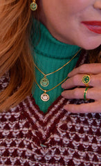 My Doris Crystal Smiley Necklace