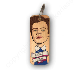 Harry Styles Wooden Keyring