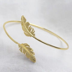Lisa Angel - Gold Feather Bangle