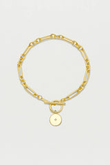 Estella Bartlett Gold Star Coin Chain Bracelet